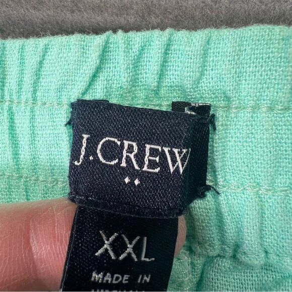 XXL NWT J. Crew Mint green spring shorts Linen-blend drawstring short - Picture 8 of 14